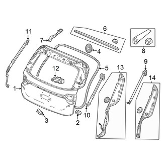 Honda OE - Lift Gate - Gate & Hardware
