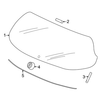 Honda OE - Lift Gate - Glass