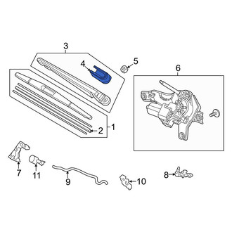 Honda OE - Wiper Arm Cap