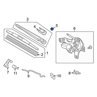 Honda OE - Wiper Arm Nut