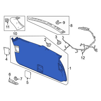 Honda OE - Rear Left Liftgate Trim