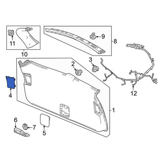 Honda OE - Rear Left Upper Liftgate Trim Cover
