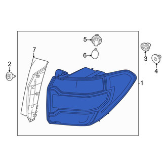 Honda OE - Rear Left Tail Light Assembly