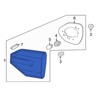 Honda OE - Rear Left Back Up Light Assembly
