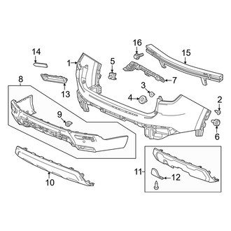 Honda OE - Rear Bumper - Bumper & Components