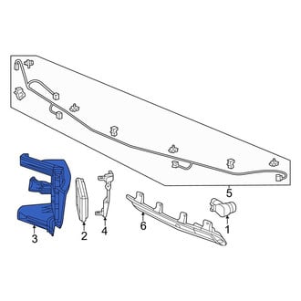 Honda OE - Left Blind Spot Detection System Warning Sensor Bracket