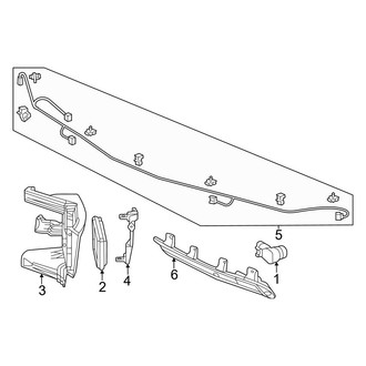 Honda OE - Rear Bumper - Electrical Components