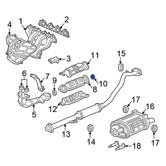 Honda OE - Rear Catalytic Converter Gasket