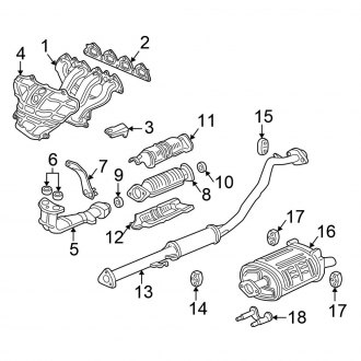2000 Honda CR-V OEM Exhaust Parts | Systems, Tips — CARiD.com