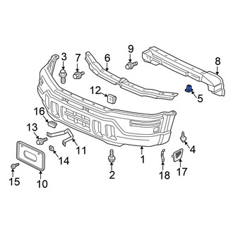 Honda OE - Rear Bumper Cover Grommet
