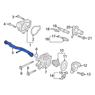 Honda OE - Engine Water Pump Outlet Pipe