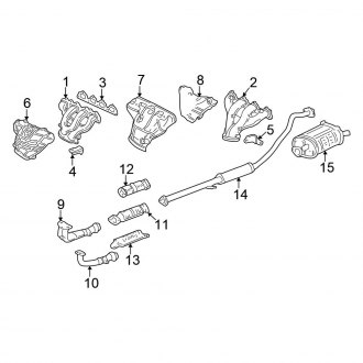 2001 Honda CR-V OEM Exhaust Parts | Systems, Tips — CARiD.com