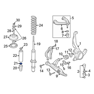 Honda OE - Suspension Strut Bellows Retaining Ring