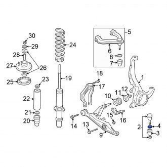 Honda OE - Rear Suspension Ball Joint Boot Retaining Ring