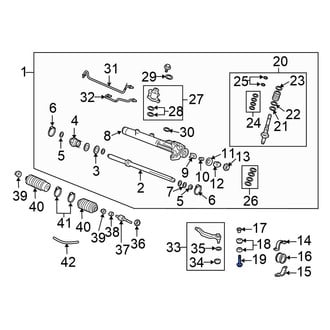 Honda OE - Rack And Pinion Housing Bolt