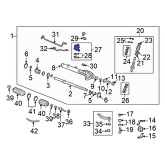 Honda OE - Right Rack and Pinion Bellows