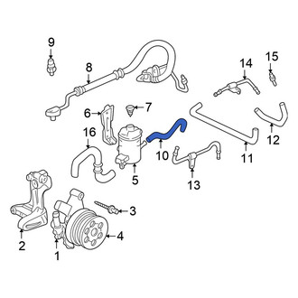 Honda OE - Front Center Power Steering Line