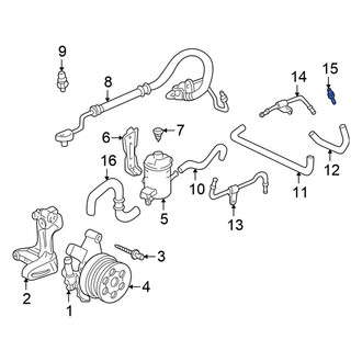 Honda OE - Front Center Power Steering Line