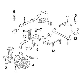 Honda OE - Steering Gear & Linkage - Pump & Hoses