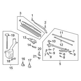 Honda OE - Windshield - Wiper & Washer Components
