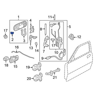 Honda OE - Front Outer Exterior Door Handle Grommet