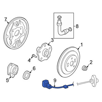 Honda OE - Rear Left ABS Wheel Speed Sensor