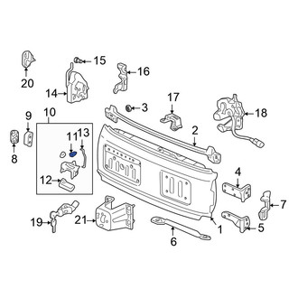 Honda OE - Front Outer Interior Door Handle Clip