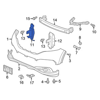 Honda OE - Front Right Radiator Support Air Duct