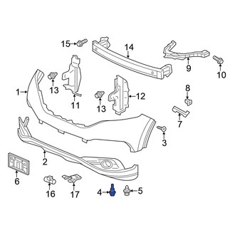 Honda OE - Front Bumper Cover Bolt