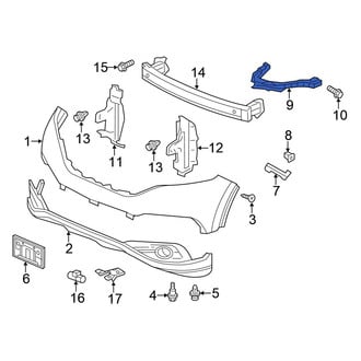 Honda OE - Left Headlight Bracket