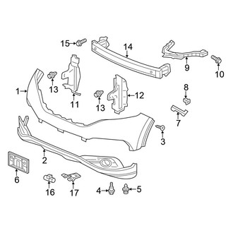 Honda OE - Front Bumper - Bumper & Components