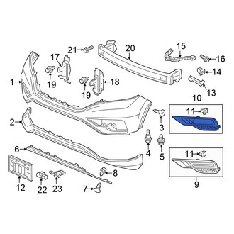 Honda OE - Front Right Fog Light Trim