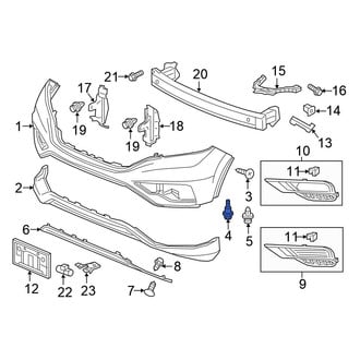 Honda OE - Inner Bumper Cover Bolt