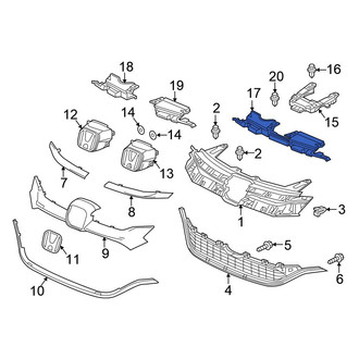 Honda OE - Front Center Grille Reinforcement