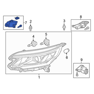 Honda OE - Front Right Headlight Bracket