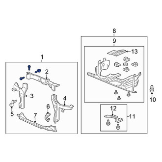 Honda OE - Front Radiator Support Panel