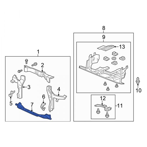 Radiator Support Tie Bar