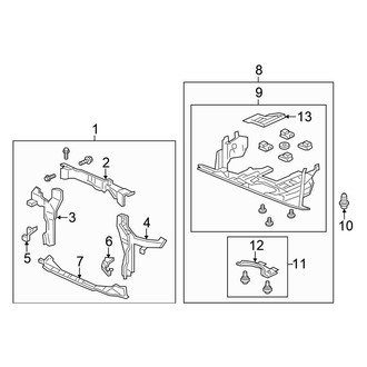 Honda OE - Radiator Support