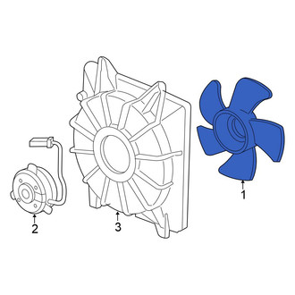 Honda OE - Left Engine Cooling Fan Blade
