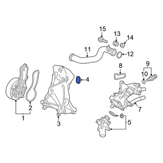 Honda OE - Engine Water Pump Housing O-Ring