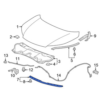 Honda OE - Front Hood Seal