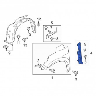 Honda Oe Honda Cr V 15 Fender Components