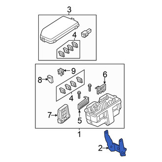 Honda OE - Fuse and Relay Center Bracket