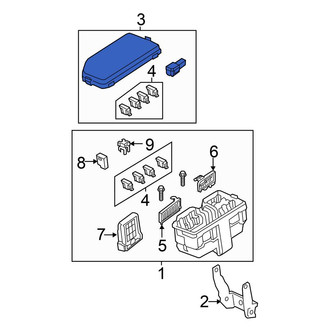 Honda OE - Fuse and Relay Center Cover