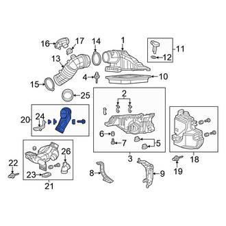 Honda OE - Upper Engine Air Intake Hose