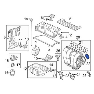 Honda OE - Upper Engine Intake Manifold Gasket
