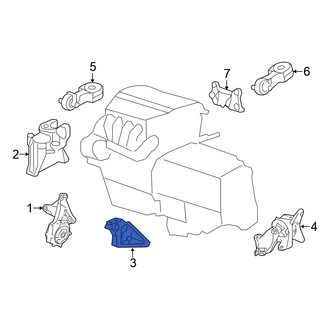 Honda OE - Right Engine Mount Bracket