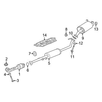 Honda OE - Exhaust System - Exhaust Components