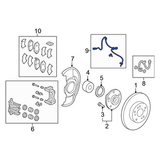 Honda OE - Rear Left ABS Wheel Speed Sensor