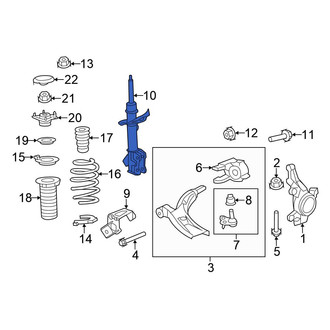 Honda OE - Front Left Suspension Strut